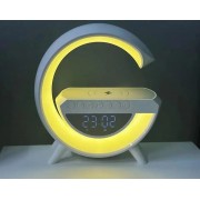 Настольная смарт лампа, ночник BT-3401 RGB Rainbow Light-Wireless Happy Light с Bluetooth колонкой + беспровод