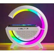 Настольная смарт лампа, ночник BT-3401 RGB Rainbow Light-Wireless Happy Light с Bluetooth колонкой + беспровод