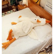 Мягкая Игрушка Гусь Длинный 130см, Подушка Обнимашка, Белый
