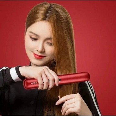 Выпрямитель для волос Hair Straightener VGR V-585 беспроводной,  с 3 уровнями нагрева, Красный Серебро