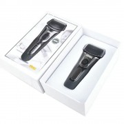 Электробритва аккумуляторная DSP-60077 (сухое и влажное бритье) с индикатором зарядки Черная