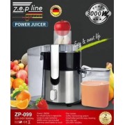 Соковыжималка Zepline ZP-099 с усиленной мощностью 3000W, из нержавеющей стали, широкой горловиной