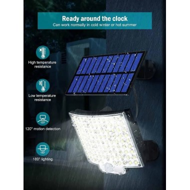 Светильник на солнечной батарее с датчиком движения Solar wall lamp BL-104-SMD