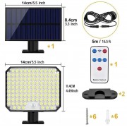 Светильник на солнечной батарее с датчиком движения Solar wall lamp BL-104-SMD