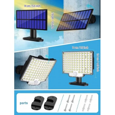 Светильник на солнечной батарее с датчиком движения Solar wall lamp BL-104-SMD