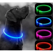 Светодиодный влагостойкий ошейник для собак USB USB Размер S-35 cm M-50 cm L-70 cm