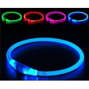 Светодиодный влагостойкий ошейник для собак USB USB Размер S-35 cm M-50 cm L-70 cm