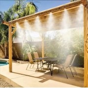 Садовый туманообразователь для беседок Patio Mistcooling система распылитель с 10-метровой системой трубок