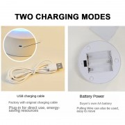 Настольная LED лампа ночник Песочные часы 3D