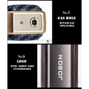 Газовая турбо-зажигалка, ветрозащитная Многоразовая газовая зажигалка металлическая Jobon Lighter for BBQ