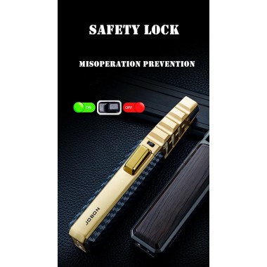 Газовая турбо-зажигалка, ветрозащитная Многоразовая газовая зажигалка металлическая Jobon Lighter for BBQ