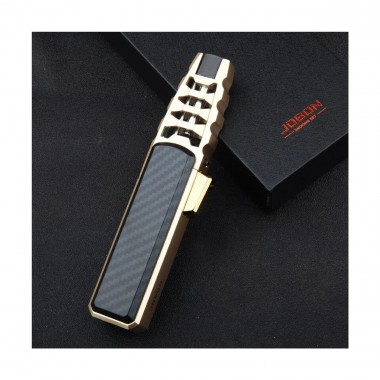 Газовая турбо-зажигалка, ветрозащитная Многоразовая газовая зажигалка металлическая Jobon Lighter for BBQ