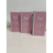 Роза в колбе под стеклянным куполом стабилизированный цветок Pink с подсветкой Большая