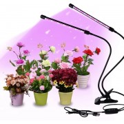 Светодиодная фитолампа для роста растений и рассады ZW-2 Полный спектр 2 головы LED