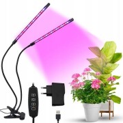 Светодиодная фитолампа для роста растений и рассады ZW-2 Полный спектр 2 головы LED