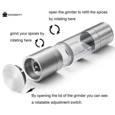 Мельница для специй Duo Grinder, мельница для соли, перца и специй
