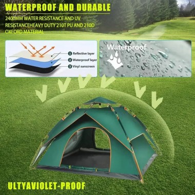 Палатка для кемпинга Автоматическая  200х150х135 см спальных мест 2