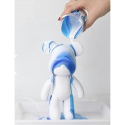 Флюидный медвежонок fluid bear bearbrick, 23 см, с красками BLUE