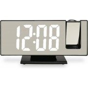 Часы настольные с проекцией времени на потолок с LED дисплеем и будильником