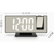 Часы настольные с проекцией времени на потолок с LED дисплеем и будильником