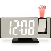 Часы настольные с проекцией времени на потолок с LED дисплеем и будильником