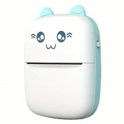 Портативный СИНИЙ детский мини принтер (Mini Printer), термопринтер , карманный детский принтер