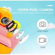 Детская камера 12 МП 1080P с функцией печати Детский фотоаппарат Розовый