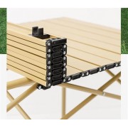 Стол прямоугольный складной для пикника в чехле 53x51x50 см Туристический раскладной стол бежевый