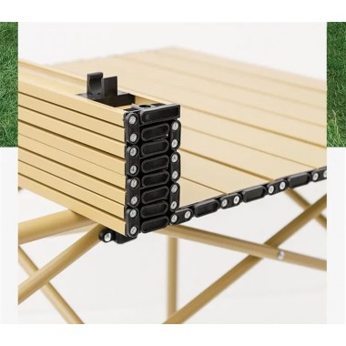 Стол прямоугольный складной для пикника в чехле 53x51x50 см Туристический раскладной стол бежевый