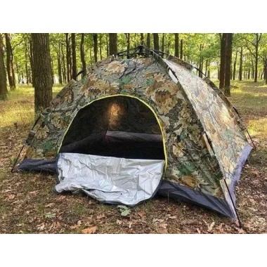 Палатка туристическая автоматическая 6-ти местная для рыбалки и кемпинга КАМУФЛЯЖ 2 х2.5