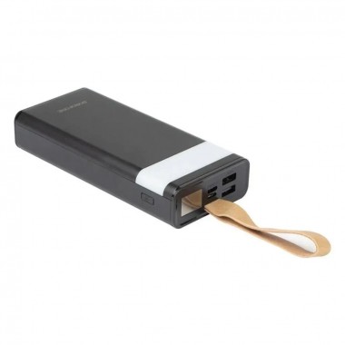 Повербанк BOROFONE BJ18-20000мАч Power Bank с цифровым дисплеем, фонарем, 2хUSB Черный BYT