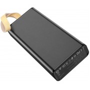 Повербанк BOROFONE BJ18-20000мАч Power Bank с цифровым дисплеем, фонарем, 2хUSB Черный BYT
