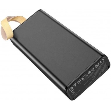 Повербанк BOROFONE BJ18-20000мАч Power Bank с цифровым дисплеем, фонарем, 2хUSB Черный BYT