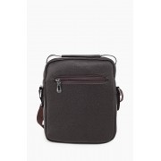 Сумка из натуральной кожи для мужчин с ручкой коричневая