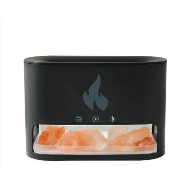 Увлажнитель воздуха Docsal Flame 3в1 с ультразвуковым увлажнением и соляными камнями. Черный Увлажнитель воздуха Docsal Flame 3в1 с ультразвуковым увлажнением и соляными камнями. Черный
