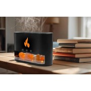 Увлажнитель воздуха Docsal Flame 3в1 с ультразвуковым увлажнением и соляными камнями. Черный