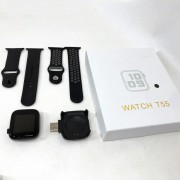 Умные смарт часы Smart Watch T55 с 2 ремешками, поддержка звонков, спортивные режимы, влагозащита ip 67 NBM