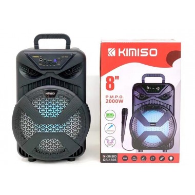 Kimiso новый QS-1805 8-дюймовый портативный динамик высокой мощности с проводным микрофоном уличный динамик