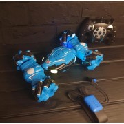 Машинка перевертыш Stunt Car YL-51, управление рукой, управление жестами и обычным пультом Синий