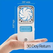 Портативный вентилятор мощный персональный охладитель воздуха Pocket Chill Белый