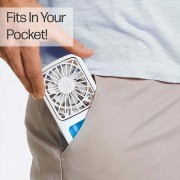 Портативный вентилятор мощный персональный охладитель воздуха Pocket Chill Белый