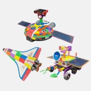 Конструктор на солнечной батарее игрушка-робот 3 в 1 для исследования космоса