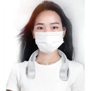 Вентилятор на шею NECK FAN VT-1010 Белый портативный с аккумулятором 4000 мАч + 3 режима обдува 5 Вт