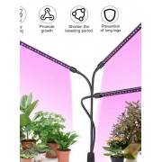 Ультрафиолетовая лампа для растений j22wl-03 LED LIGHT Полный спектр 3 головы LED