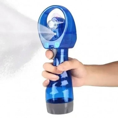 Вентилятор ручной Water Spray Fan с увлажнителем | Портативный ручной мини-вентилятор BLUE