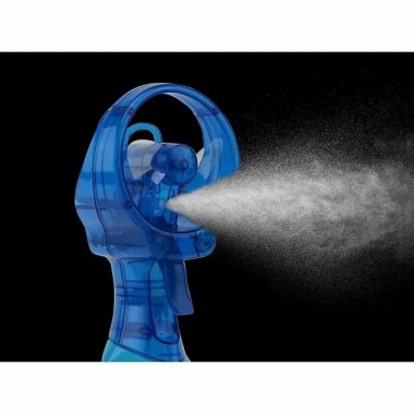 Вентилятор ручной Water Spray Fan с увлажнителем | Портативный ручной мини-вентилятор BLUE