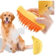 Паровая массажная щетка 3 в 1 для собак и котов, для ухода за шерстью + USB с увлажнением SBC-1