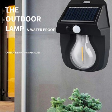 Фонарь на солнечной батарее с датчиком движения Solar Wall Lamp COBA CL-118