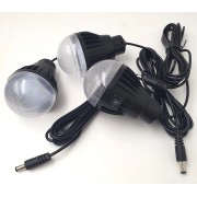 Фонарь GD-101 PowerBank, с солнечной зарядкой + лампочки 3 шт
