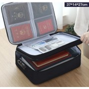 Органайзер папка для документов с кодовым замком на 2 отделения Черный